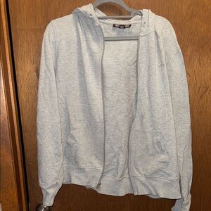 Gray Michael Kors Zip-Up Hoodie
